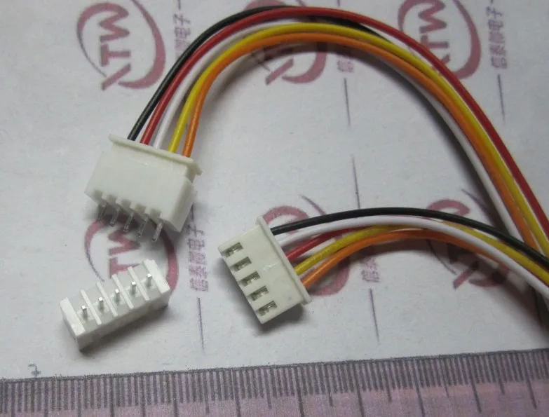 10 шт./лот 26AWG XH2.54 5 контактный разъем проводной кабель длиной 30 см штекер разъема 2