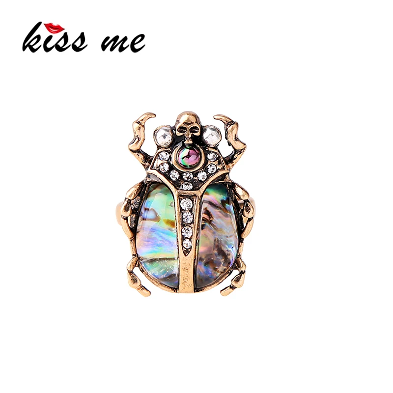 Kissme мнногоцветная Резиновая милые насекомых кольцо на палец для женщин тонкий