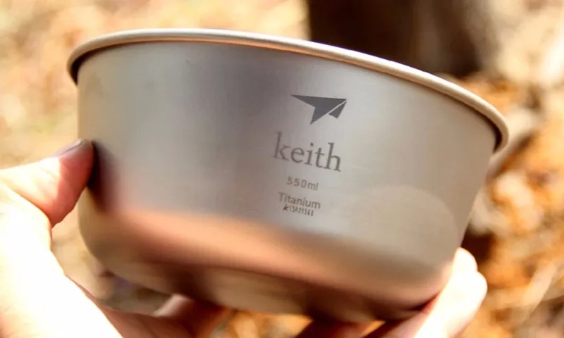 Keith titanium 550 контейнер для еды, мл, одностенная титановая чаша, горшок для кемпинга, походов, пикника, посуда для туризма Ti5321