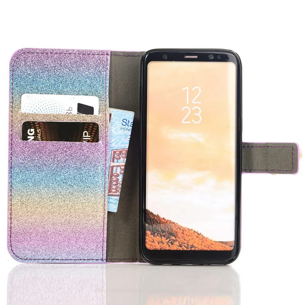 KISSCASE радуга кожаный телефон чехол для iPhone 6 6s 7 8 Plus X 5 5S SE XS MAX XR кошелек Магнитный