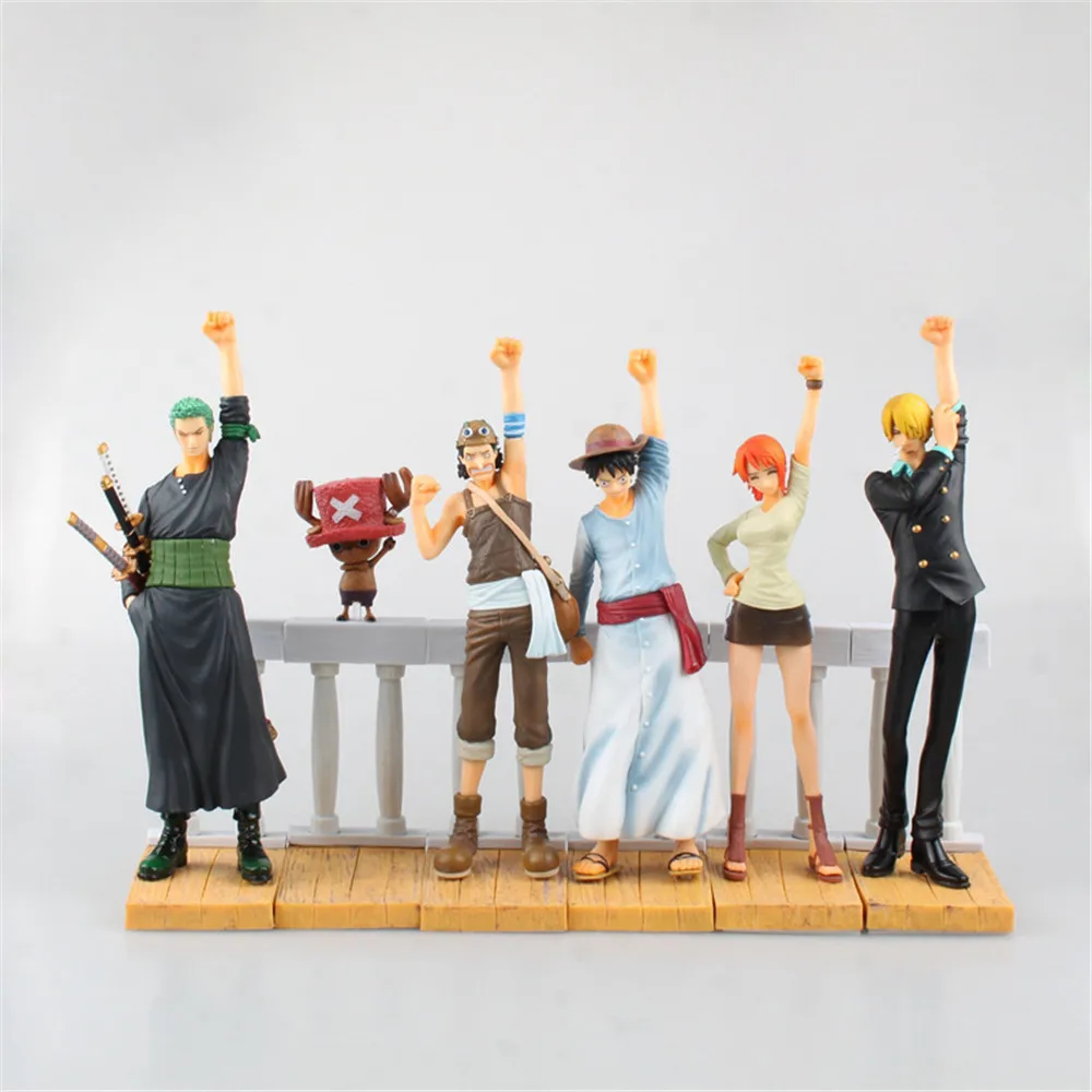 Цельная фигурка Луффи Нами Зоро Санджи Чоппер Usopp фигурки аниме ПВХ подарок детям