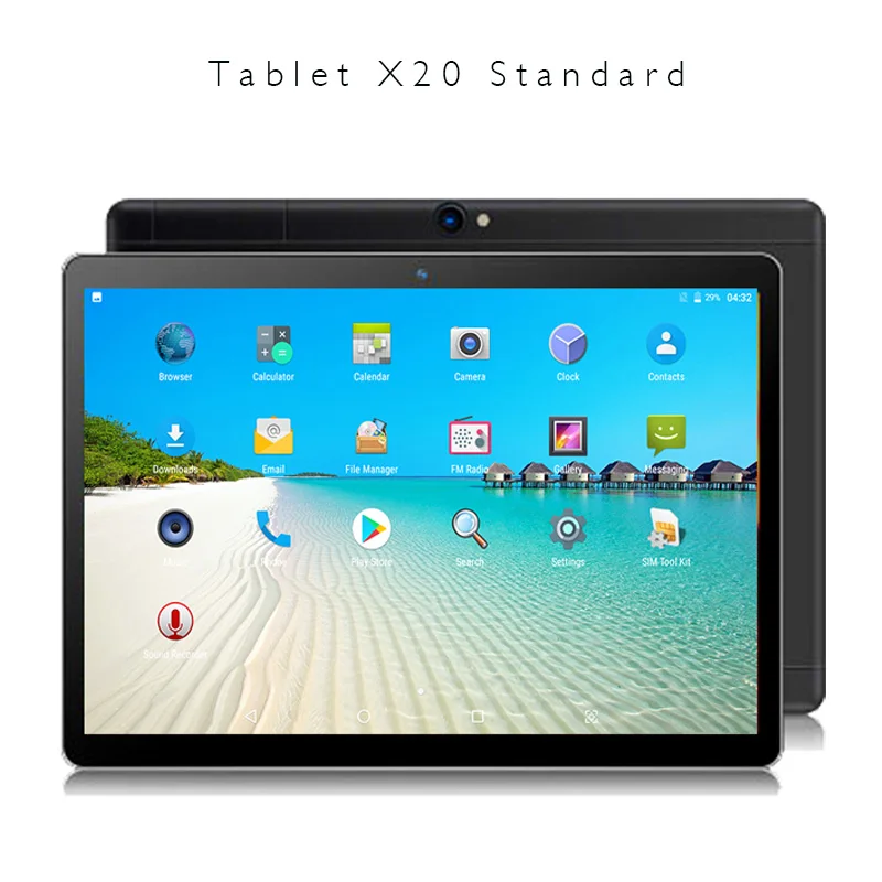 X20 Standard 10," Dual SIM 4G Телефонный звонок OTG 10 Core 1920x1200 4G+ 64G Android7.0 планшетный ПК WiFi Bluetooth дизайн gps ips планшет - Комплект: X20 Standard