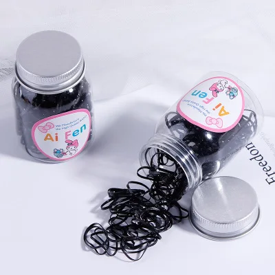 Small 200PCS 200/100 шт милые Детские Девочки одноразовые цветные кольца эластичные резинки для волос милые детские резиновые трикотажные резинки для волос аксессуары для волос - Цвет: Small 200PCS