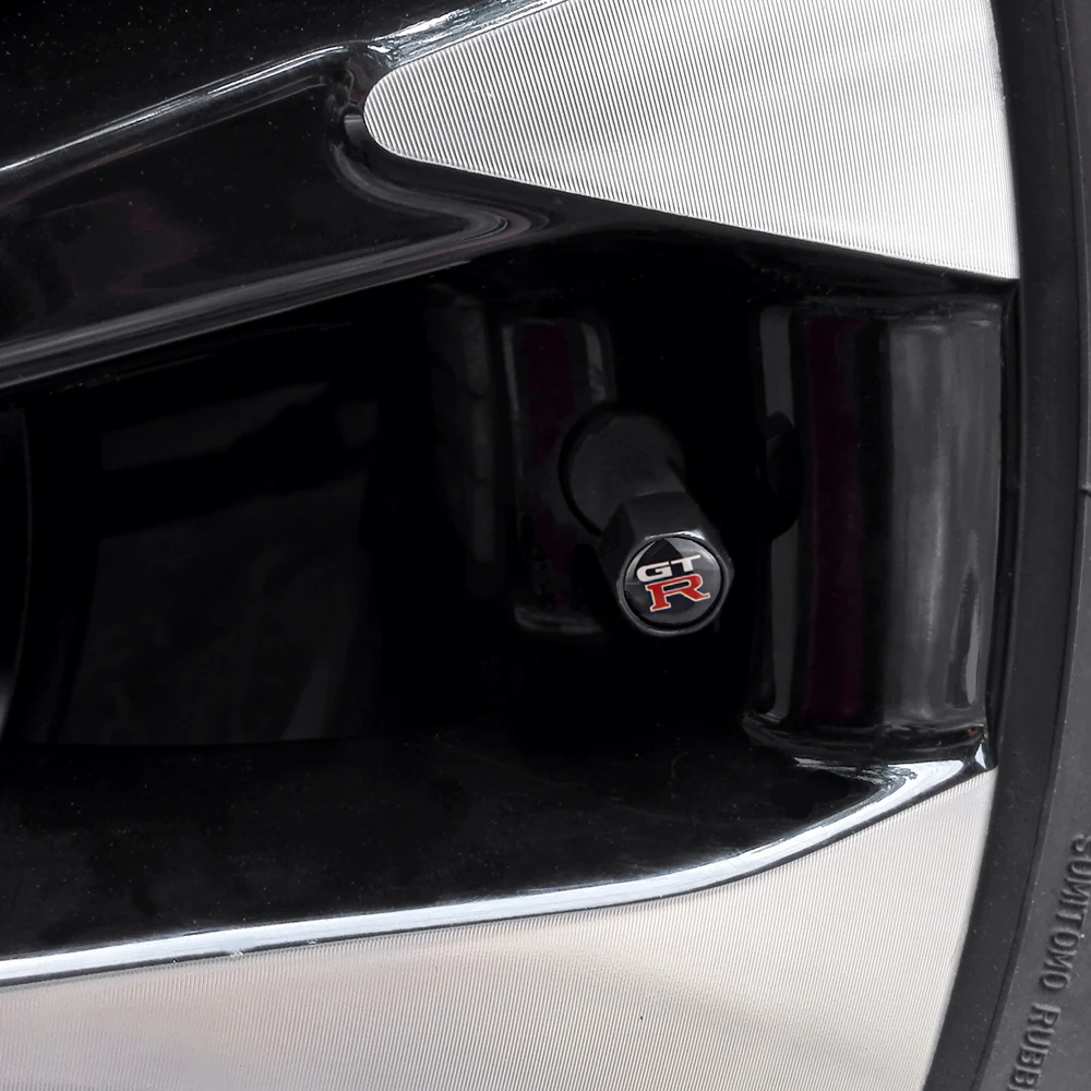 Автомобильные аксессуары для логотип GTR крышки стержня вентиля шины для Nissan Tiida листьев Note, Juke Xterra Titan X-trail Qashqai Teana Стикеры