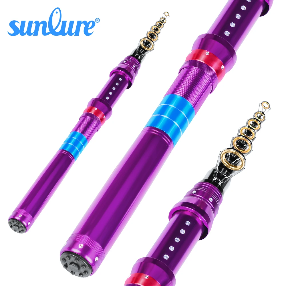 Sunlure 1,5 M-3,6 M 1 шт высокоуглеродистая телескопическая удочка 7/9/11/13-гранный металлическая ручка моря Удочка Рыболовные снасти TFR004