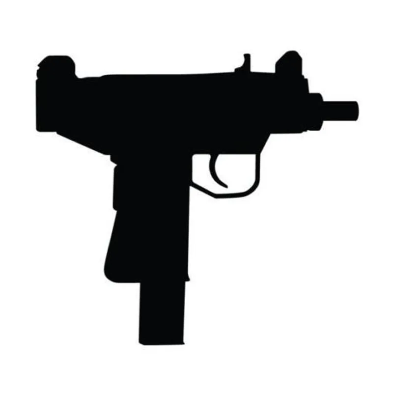 10 4*9 4 см Черные виниловые наклейки UZI мотоциклетные автомобильные Стайлинг