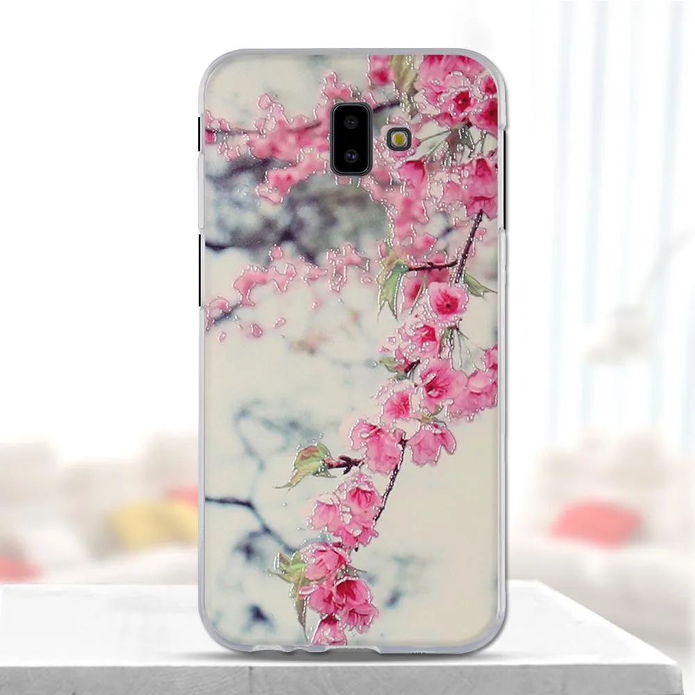 Чехол для Samsung Galaxy j6 Plus мягкий силиконовый 3D милый чехол защитные чехлы J610F