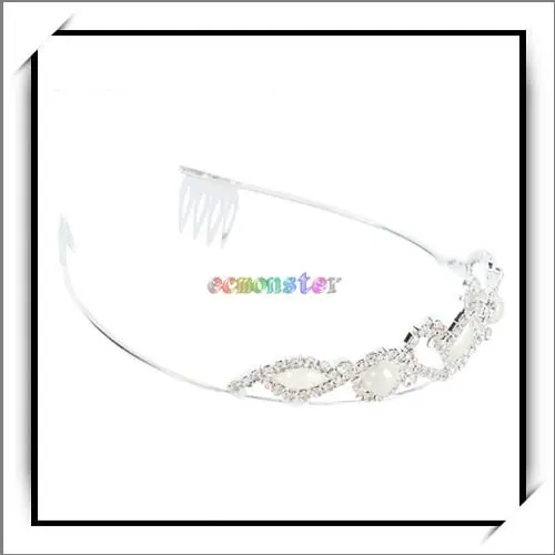 Free Shipping Heart Style Man Made Pearl Rhinestone Crown Headbandt 100% brand new and high quality 16003749 | Красота и здоровье