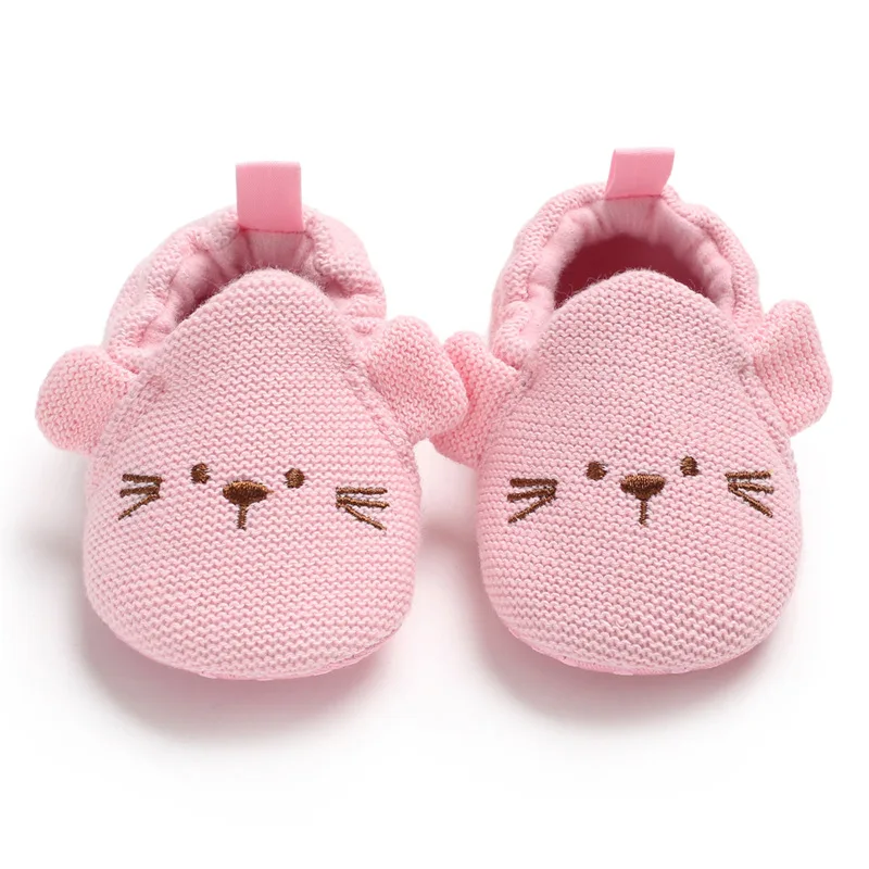 Brand New Toddler Newborn Baby Crawling Shoes Boy Girl Lamb Slippers Prewalker Trainers Fur Winter Animal Ears First Walker