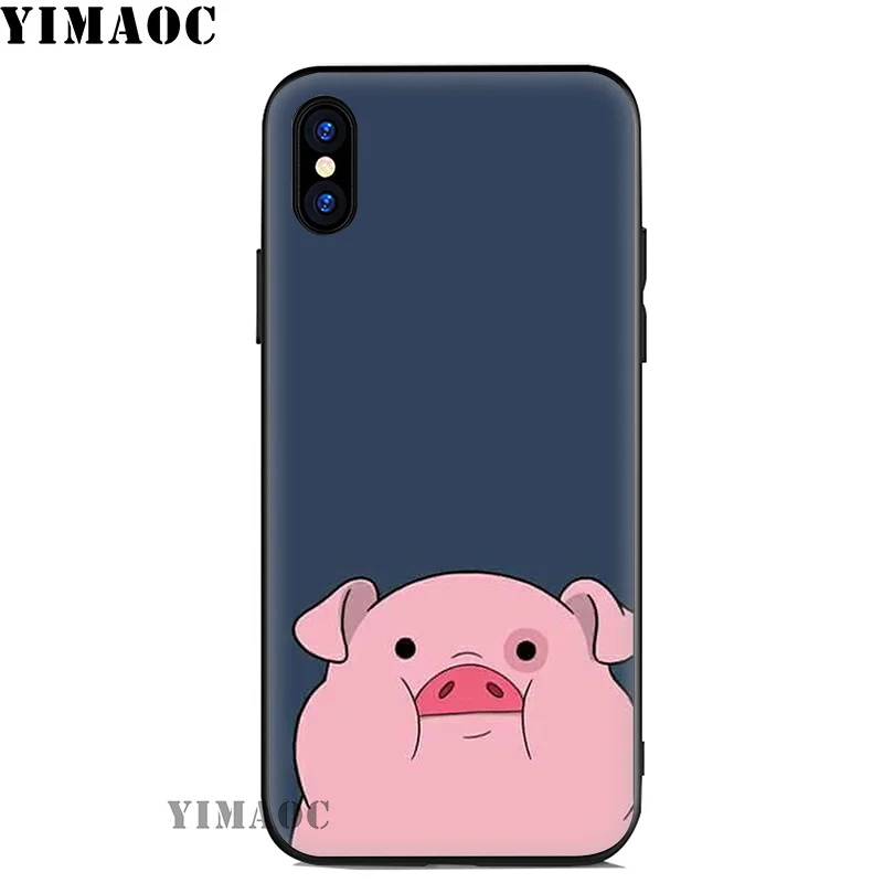 Мягкий силиконовый чехол YIMAOC Gravity падений pig Для iPhone 11 Pro Xr Xs Max X или 10 8 7 6 6S Plus 5 5S SE |