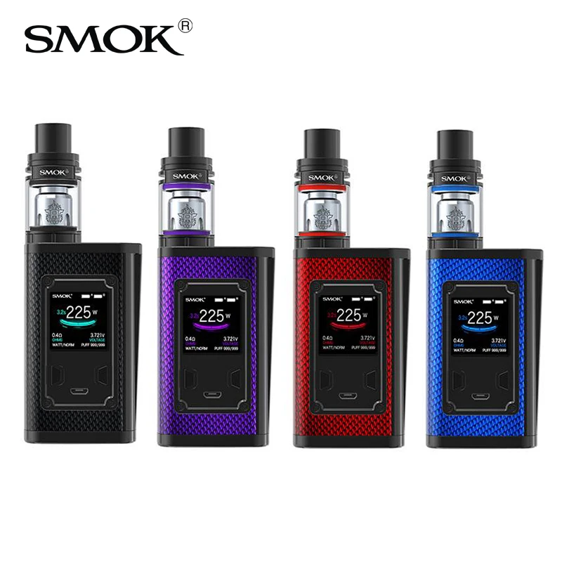 Оригинальный SMOK 225W Majesty Vape Mod 5 мл TFV8 Big Baby 4 X baby Tank электронная сигарета комплект