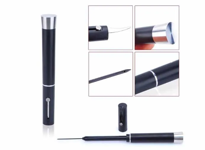 BigBing Fashion Leather box of red wine gift set three sets pressure opener bottle stopper cs080 |