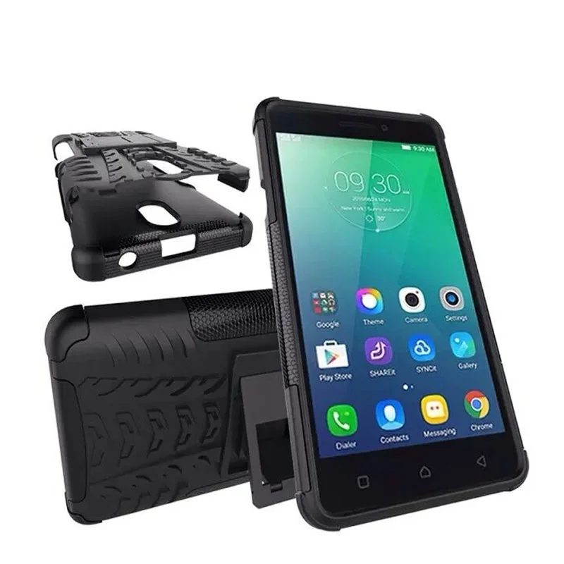 High Duty for Lenovo Vibe P1M Case Armor Bracket Stand TPU&ampPC Cover Phone Shockproof 5.0'' |