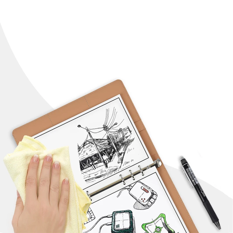 Elfinbook Mini Smart многоразовый стираемый ноутбук искусственная кожа бумажный блокнот