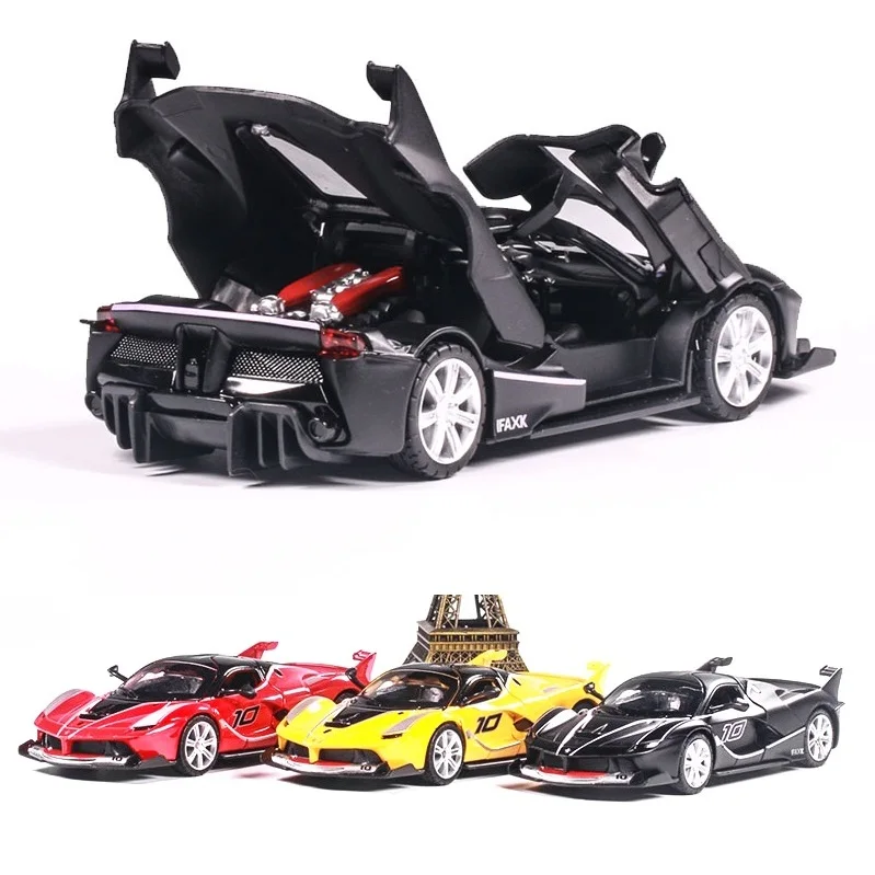 Бесплатная стандартная доставка 1:32 FXX спортивный автомобиль сплав модель