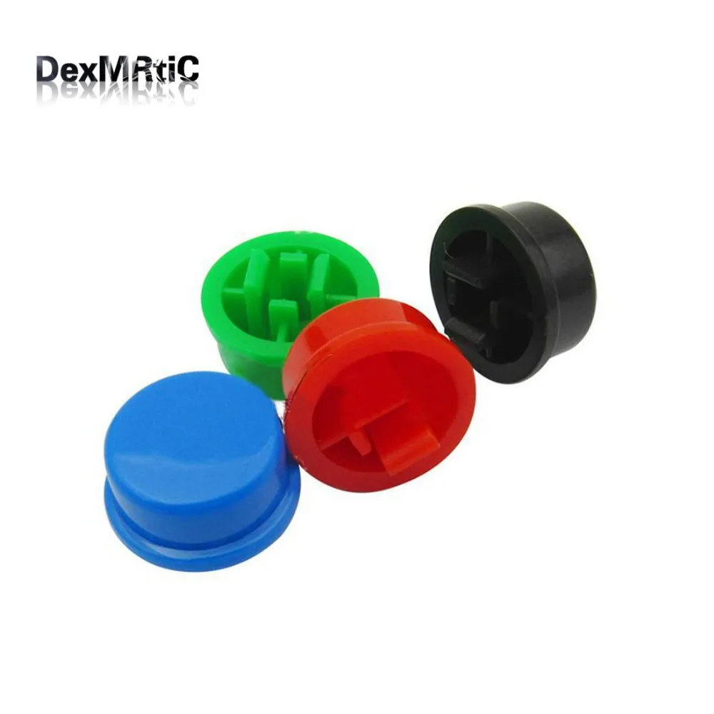 60pcs 12*12*7.3mm round button cap reset switch multi color caps | Обустройство дома