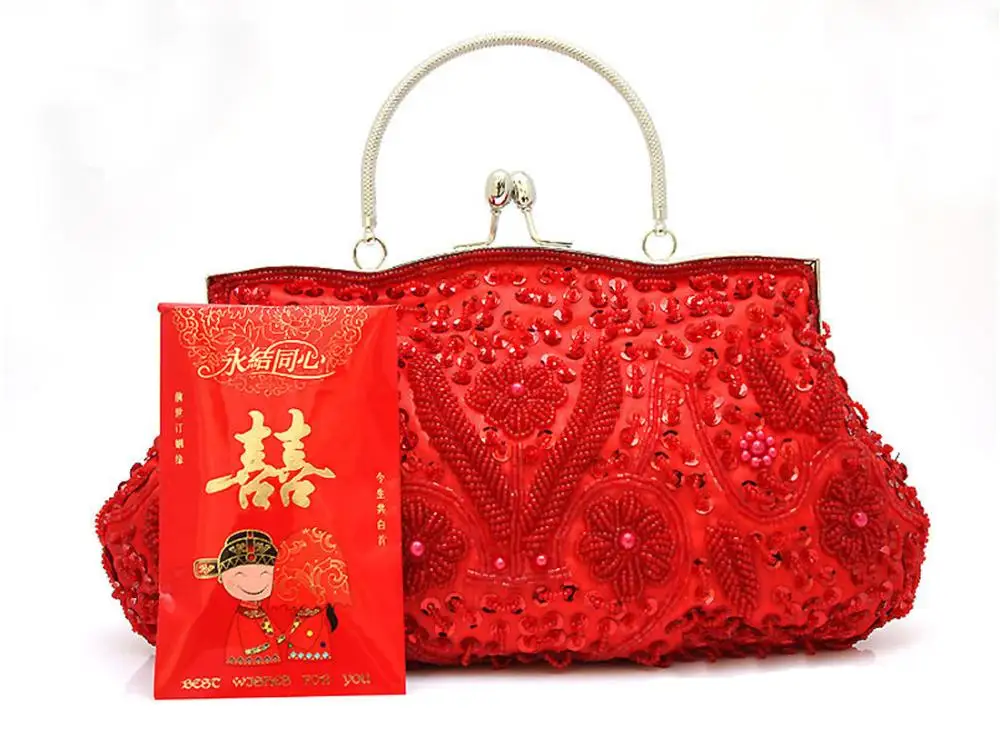 Women's Sequined Pearl Encrusted Evening Bag Wedding Clutch woman bags fashion 2014 designers christmas black friday | Багаж и сумки