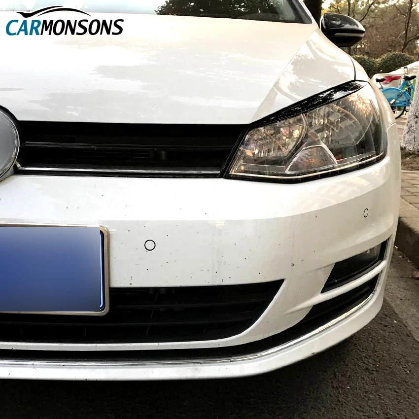 Фары Carmonsons для бровей век отделки наклейки Volkswagen VW Golf 7 MK7 GTI R Rline аксессуары
