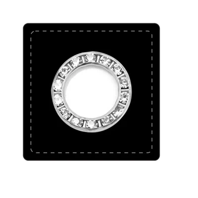 Black nickle eyelets 30 шт./лот 37 мм квадратный черный/коричневый искусственная кожа пришить значки патч этикетки+ 22 мм Металл латунь стекло стразы люверсы - Цвет: Black nickle eyelets