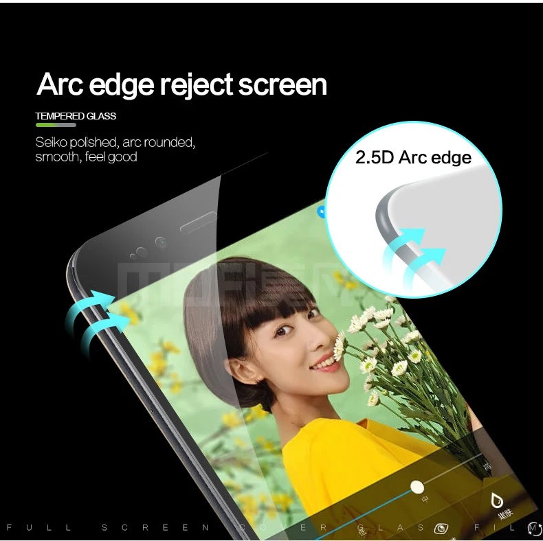MOFi для Xiaomi Mi A1 стекло закаленное 2.5D полное покрытие Закаленное стекло пленка для Xiaomi Mi A1 Защитная пленка для экрана