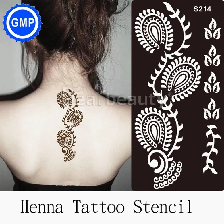 Временная трафареты для блестящих татуировок 1 шт. аэрограф рисования тела хной