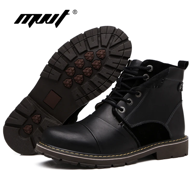 MVVT/ботинки из натуральной кожи мужские зимние ботинки супер качество ковбойские