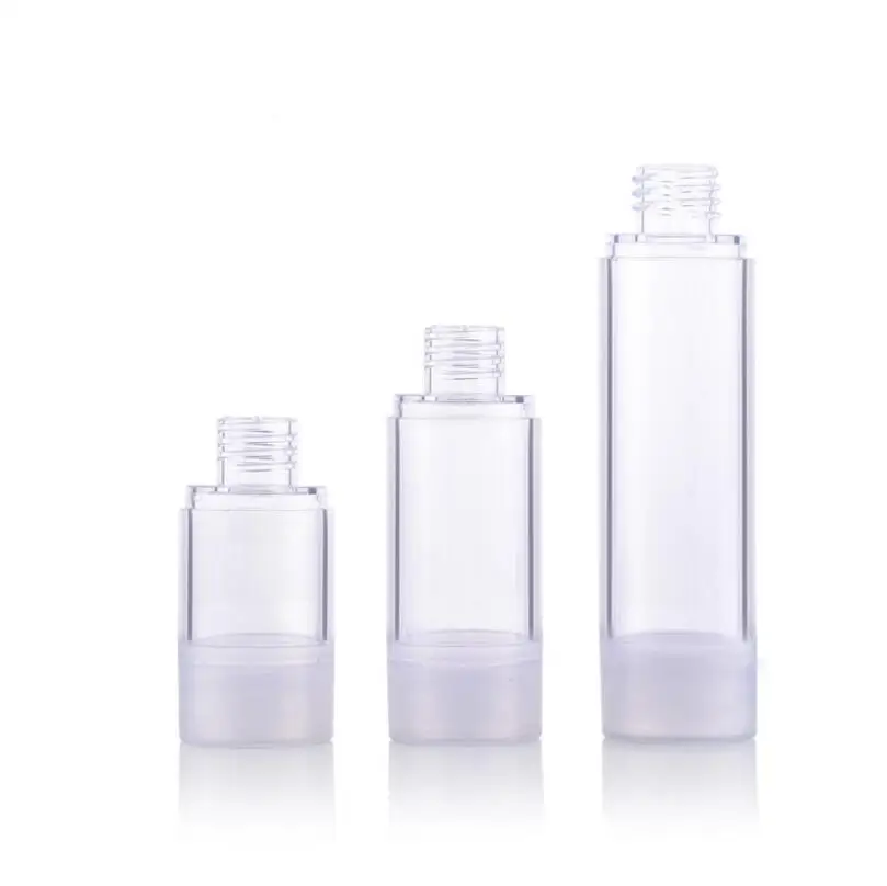 Plastic Cosmetic Bottle 15ml 30ml 50Ml Travel Mini Liquid Bottles Transparent Airless Pump bottle 500pcs/lot by dhl free | Красота и
