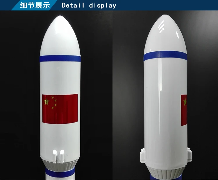 7 марта модель ракеты сплав деревянная подставка Китай космический корабль спутниковая модель орнамент космическая ракета серия фигурка ремесла