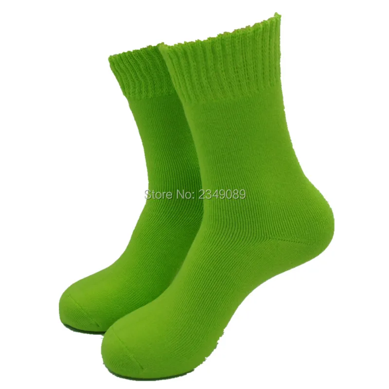 3 пары светильник зеленый цвет полностью махровые плотные Повседневные носки