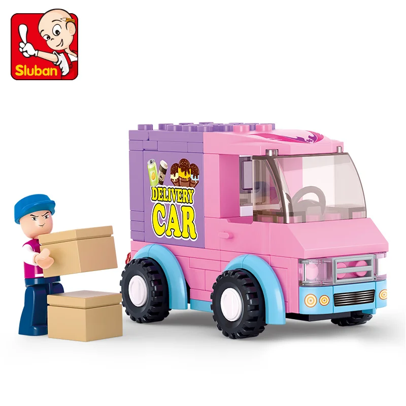 B0520 No retail box Sluban Строительный блок девушка мечта друзья Кемпер автомобиль 158 шт Обучающие Кирпичи Игрушка-мальчик без розничной коробки - Цвет: B0520 No retail box