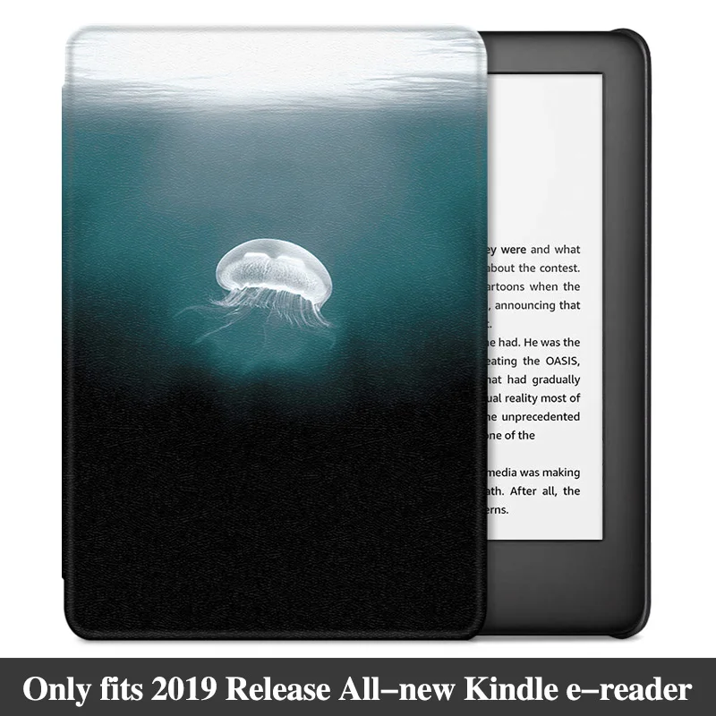 Jellyfish AROITA легкий Чехол для всех-new Kindle 10th Generation eReader(модель J9G29R)-модный защитный чехол с функцией автоматического сна/пробуждения - Цвет: Jellyfish