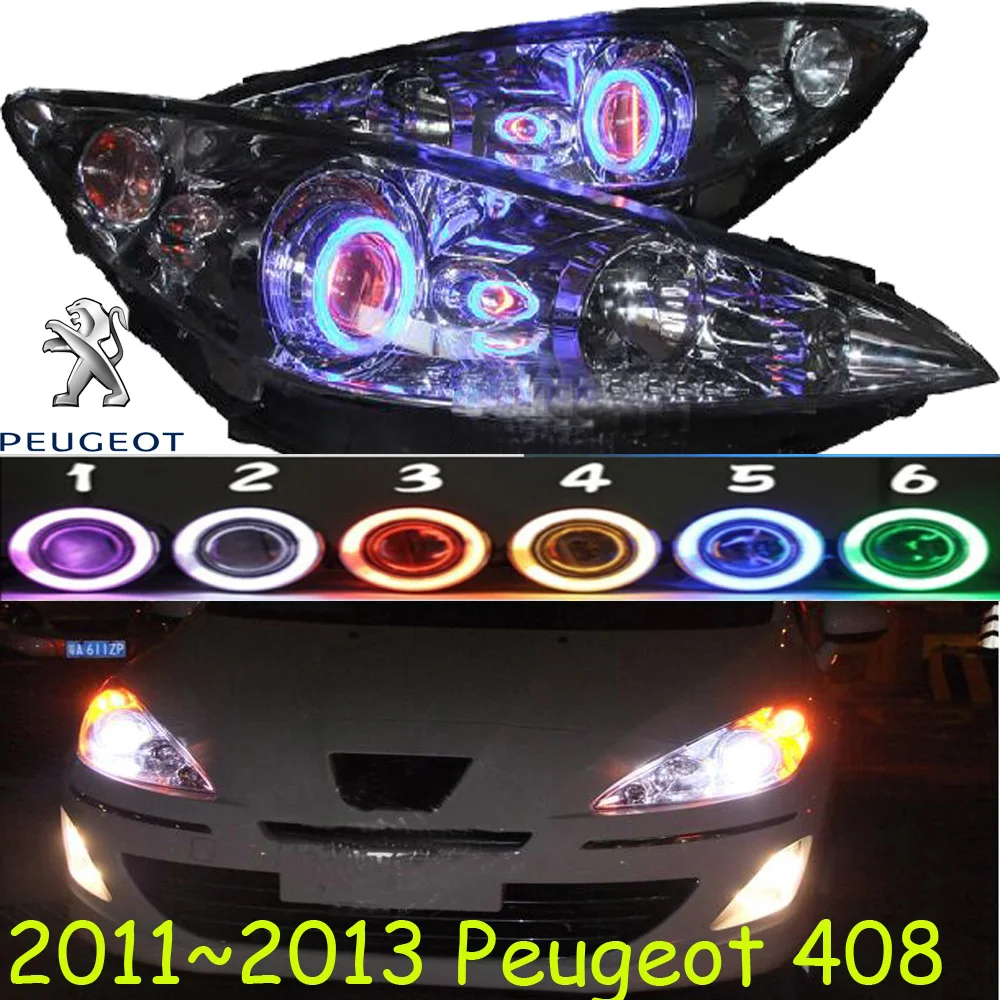 Фасветильник головного света 2011 ~ 2013 для Peugeot 408 подходят LHD и RHD автомобильные