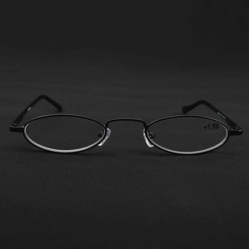 2019 Mini Full Rim Reading Glasses Optical Presbyopic Eyeglasses Diopter +100 To +400 black Frame Small Round with box FML | Аксессуары