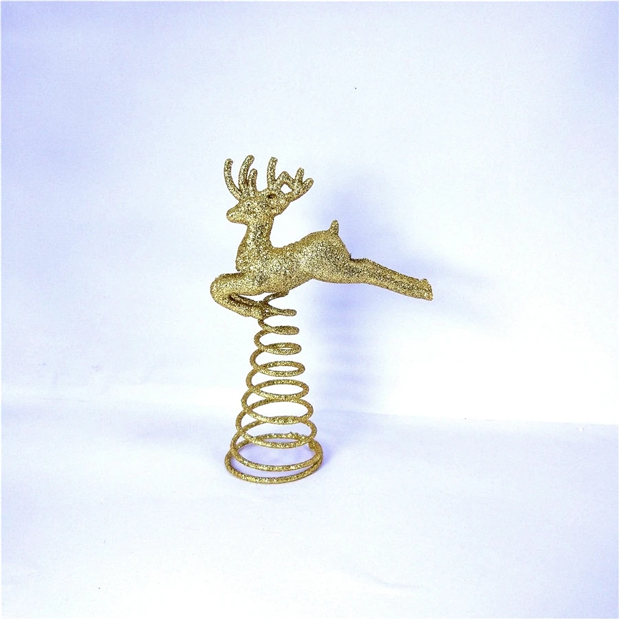 15 см Рождество бегущий олень новый год пластик Лось ремесла Декор Топпер
