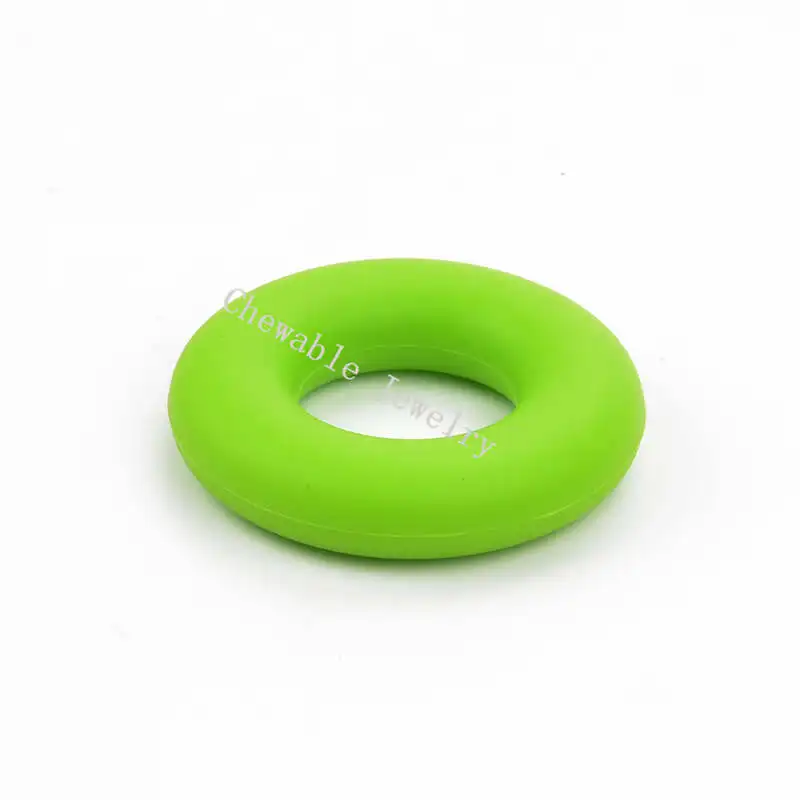 chartreuse 20 шт./лот, милые силиконовые бусины-пончики для силиконового ожерелья, игрушки для прорезывания зубов для малышей, органические силиконовые бусины для прорезывания зубов, безопасные - Цвет: chartreuse