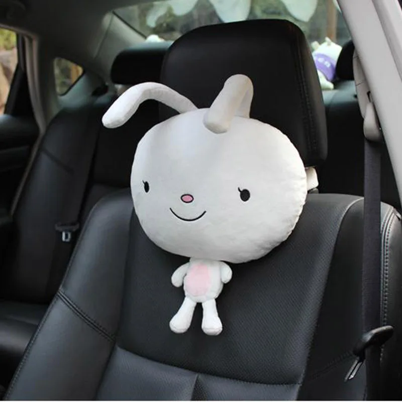 Rabbit 3D милое мультяшное автомобильное сиденье, подголовник для отдыха, авто подушка, поддержка, авто сиденье, подушка для головы, авто аксессуары для интерьера - Название цвета: Rabbit