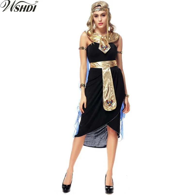 Хэллоуин сексуальный египетская богиня принцесса Клеопатра маскарадный костюм