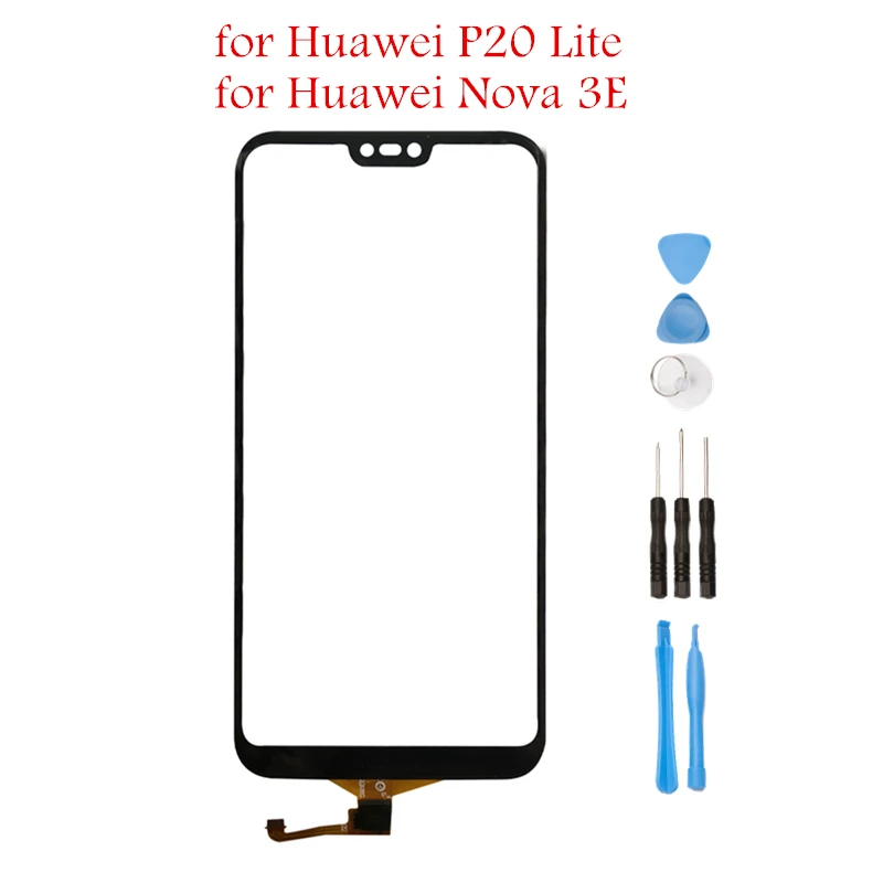 Для Huawei P20 Lite сенсорный экран передняя стеклянная панель дигитайзер для Nova 3E