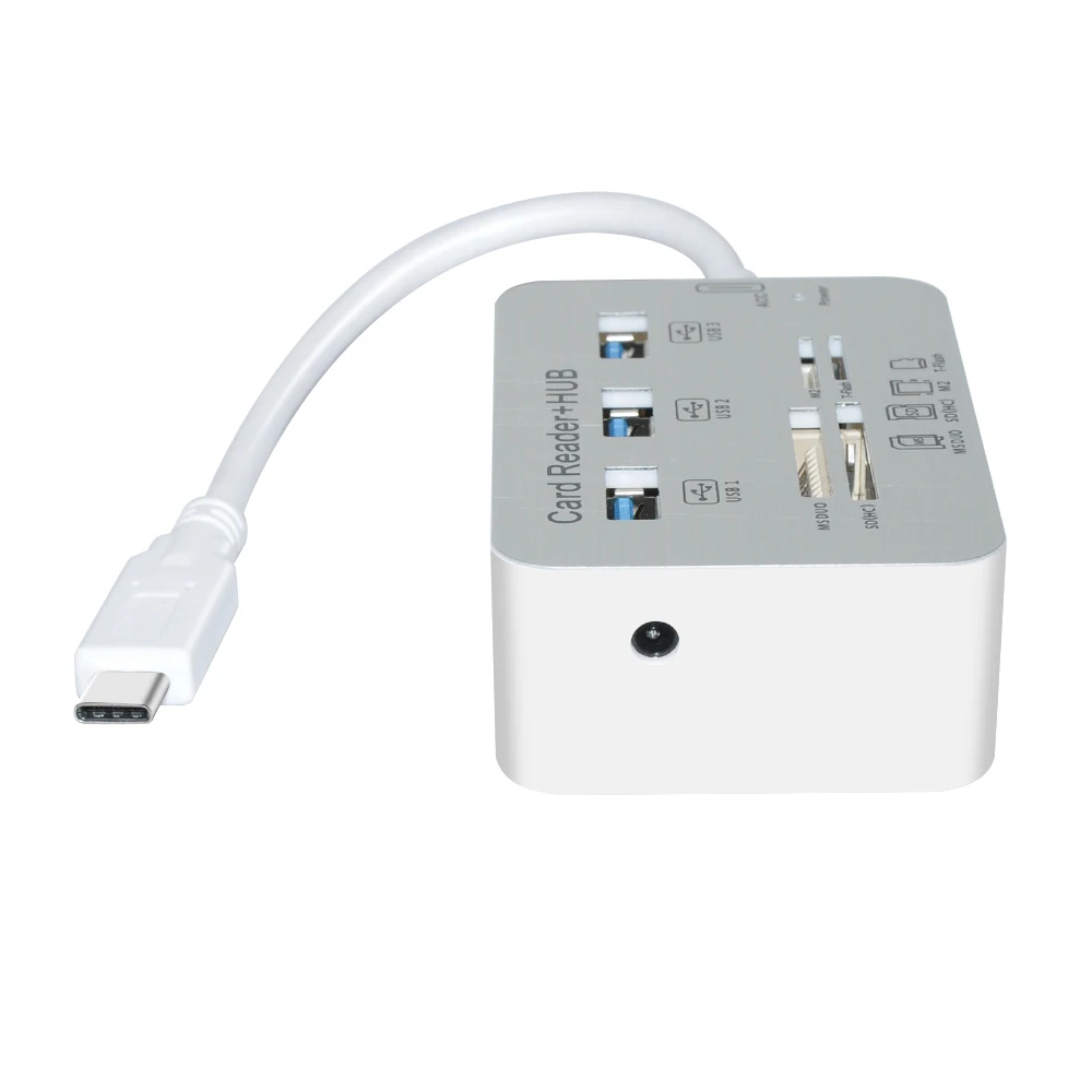 DeepFox type C-USB 3,0 концентратор разветвитель 3 порта USB 3,0 type C концентратор SD/TF кард-ридер USB-C концентратор USB 3,1 адаптер для ноутбука MacBook