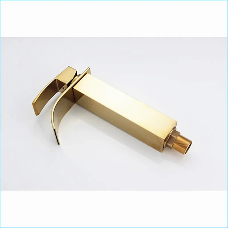 Европейский ретро Золотой водопад с одной ручкой кран для бассейна античный