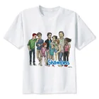 Футболка мужская футболка с принтом из сериала shameless с аниме принтом, брендовая одежда, Белый Топ, MR2915, на лето