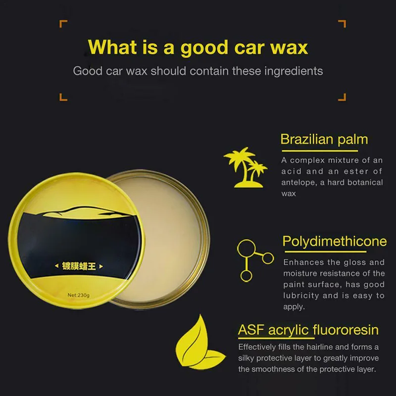 Воск King для бразильских ладоней с покрытием автомобиля фиксирующий