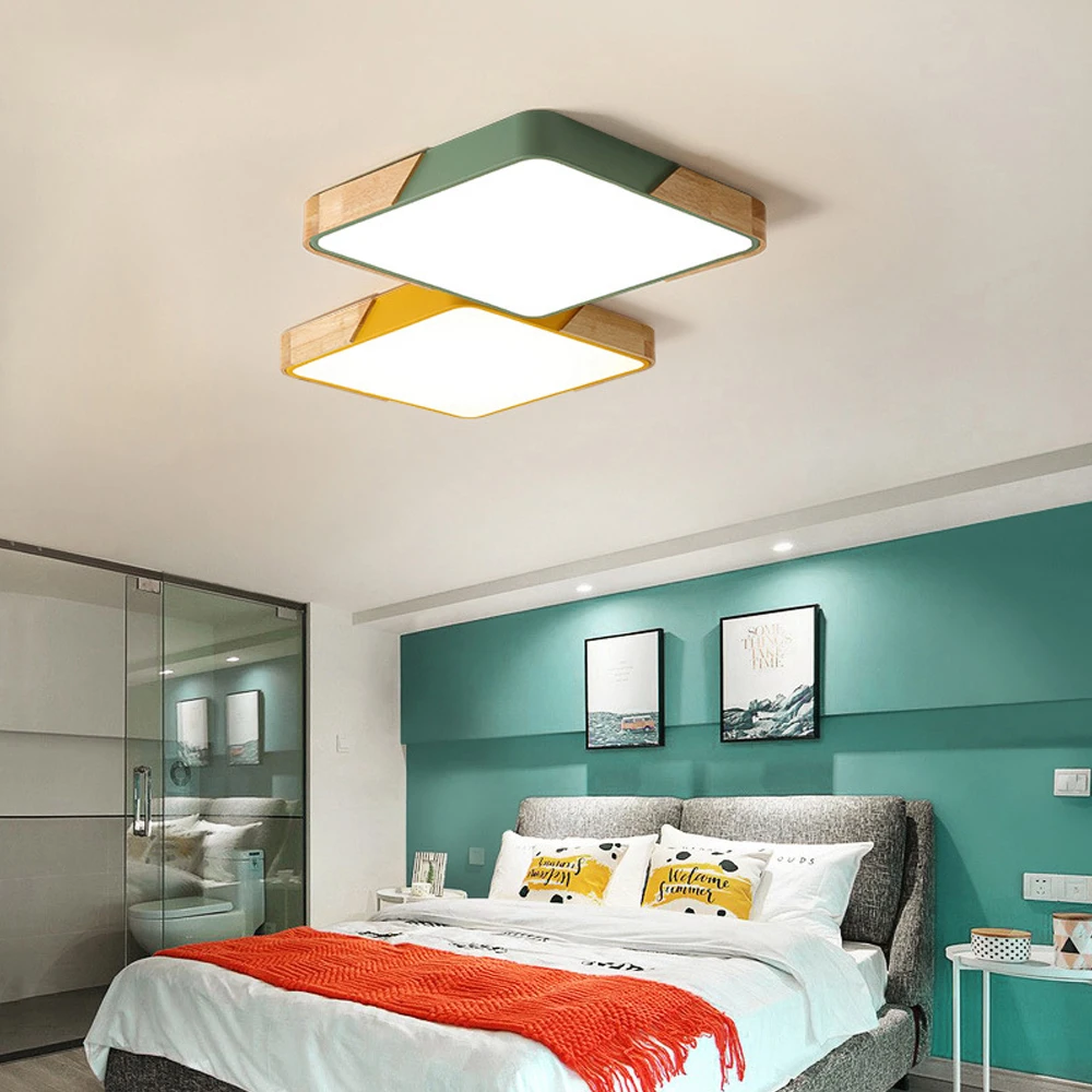 [DBF] скандинавский Ультратонкий Многоцветный светодиодный потолочный светильник