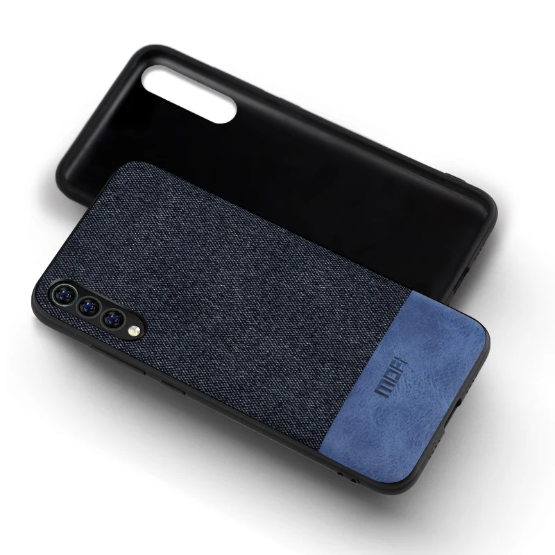 dark blue with blue Чехол для Xiaomi mi9, глобальная задняя крышка, силиконовая защитная ткань, тканевые противоударные Чехлы, capas MOFi, чехол для mi 9 SE - Цвет: dark blue with blue