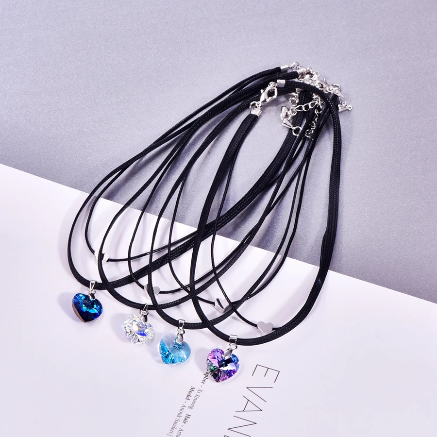 MALANDA сердце кристалл от Swarovski модные ожерелья-Чокеры ожерелья для Для женщин