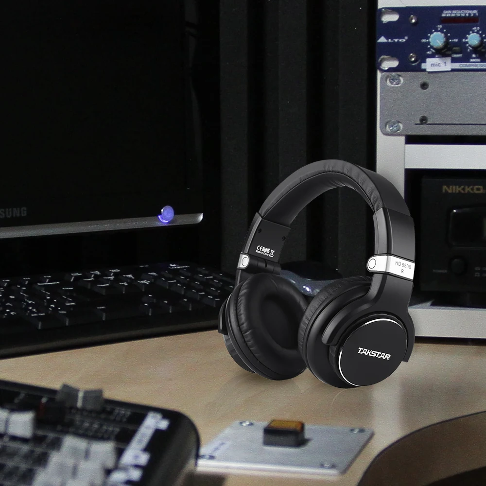 TAKSTAR HD 5500 наушники Профессиональная Студия DJ наушники Проводная гарнитура для мониторинга записи с сумкой для хранения