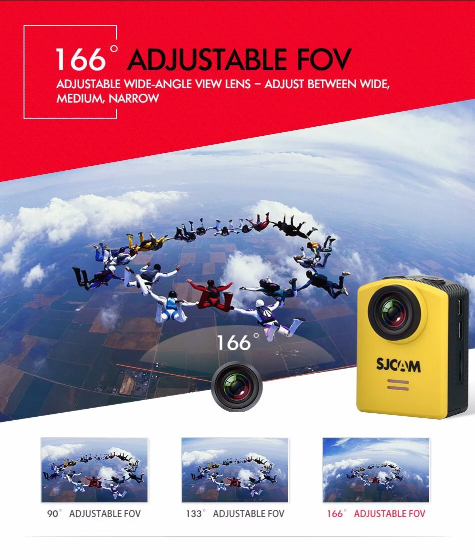 SJCAM M20/M20 Air Мини спортивная экшн-Камера Подводная 4K Wifi гироскоп мини видеокамера 16MP водонепроницаемый SJCam Спорт DV рекордер