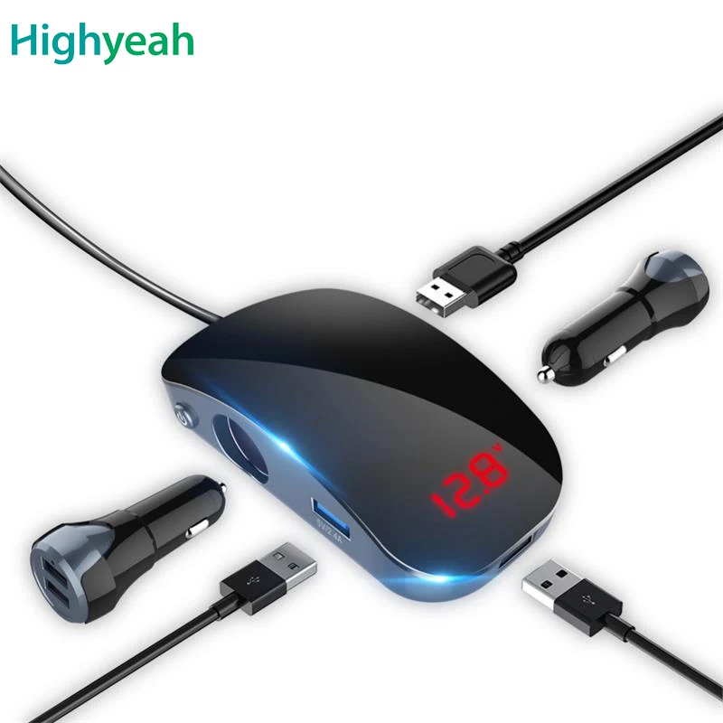 Новый Автомобильный адаптер питания 12В-24В 3 порта USB2 для сигарет автомобильное