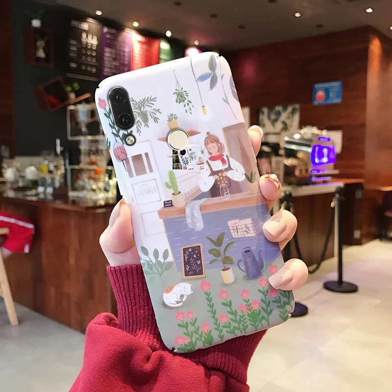 YonLinTan чехол для HuaWei P20 Pro P 20 lite P20lite P20Pro 15 узорная Роскошная ПК жесткая Милая