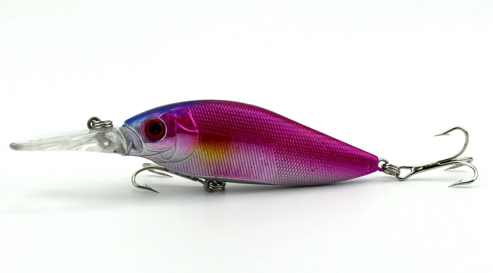 200 шт. Минноу Рыбалка заманить 11 см 7 г воблеры с 4 # Пластик Жесткий Bait Minnow 3D глаза